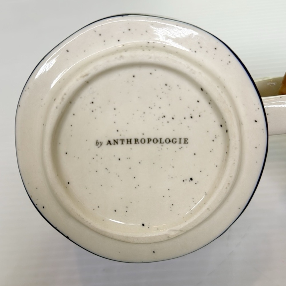 Anthropologie Blockprint - Blue and Yellow Paisley Mug - Picture 7 of 8
